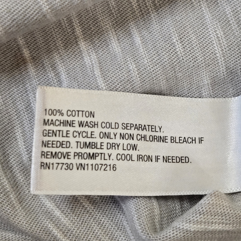 NWT Goodfellow Light Gray Short Sleeve Button Down Shirt Stone - Picture 10 of 10